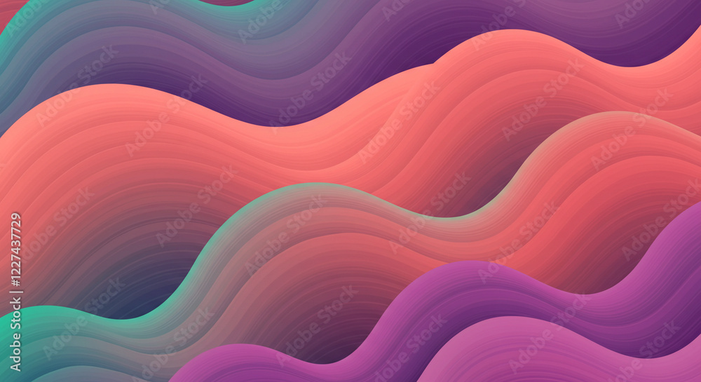Colorful Gentle Abstract wave with soft gradient, a harmonious blend of soft hues creating flowing patterns, refined aesthetic, design for modern decor or digital backgrounds. Colorful Gentle Abstract wave with soft gradient, a harmonious blend of soft hues creating flowing patterns, refined aesthetic, design for modern decor or digital backgrounds.
