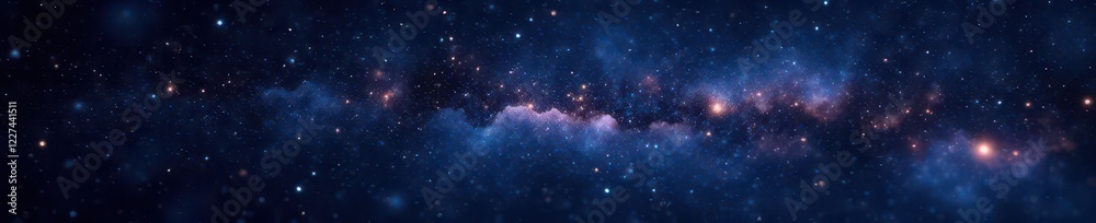 Obraz premium Starfield, glittering constellations, dark void, wallpaper, design, universe