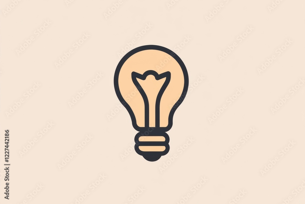 Light bulb design on a simple background conveying a sense of illumination and creativity in a modern context. Generative AI Light bulb design on a simple background conveying a sense of illumination and creativity in a modern context. Generative AI