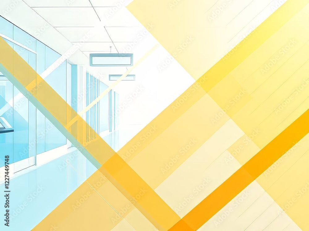 Obraz premium Vibrant Herringbone Medical Facility Pattern Background