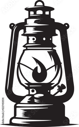 kerosene design image victor style with the white background.