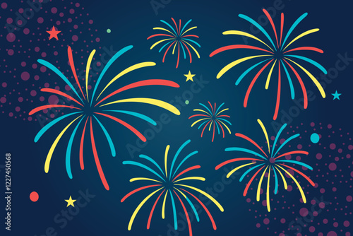 Fireworks Celebration Background