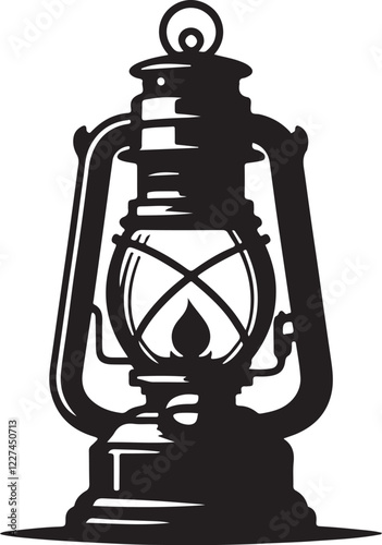 kerosene design image victor style with the white background.