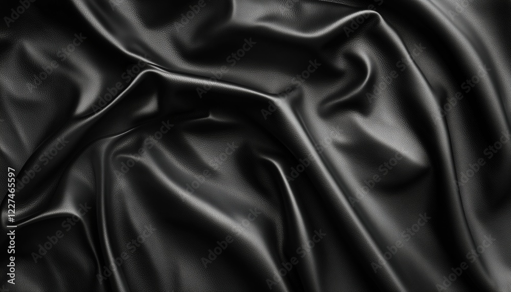 Obraz premium Luxurious Black Leather Ure With Intricate Leather Pattern Embossed Surface, Perfect For Sophisticated And Stylish Individuals Looking To Make A Statement.