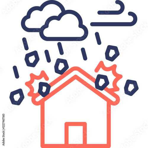 Hailstorm line color icon