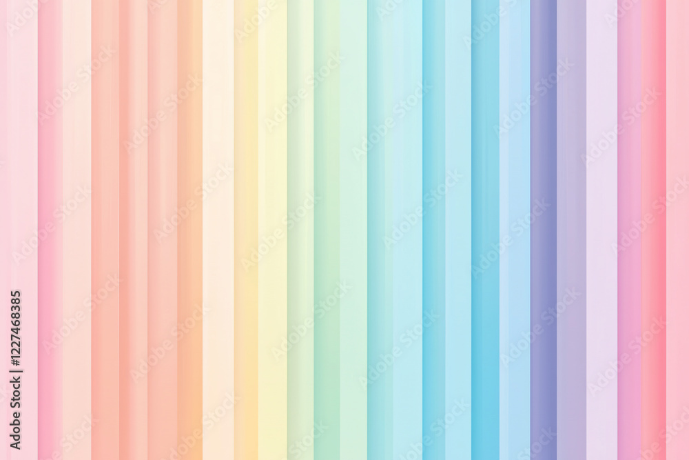 Soft pastel stripes in a gradient pattern creating a soothing background for creative projects Soft pastel stripes in a gradient pattern creating a soothing background for creative projects