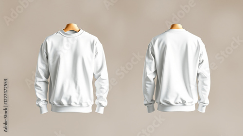 white t shirt on hangers