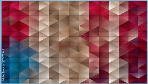 abstract geometric background with cubes and triangles