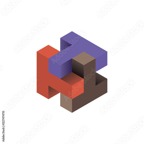 Wallpaper Mural Triple T letters on hexagon shape icon logo vector design. Torontodigital.ca