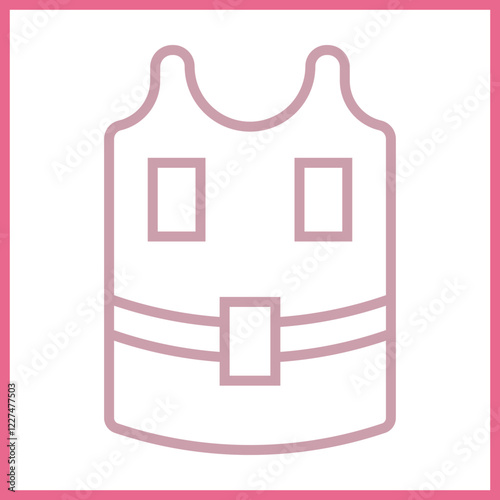 Tactical Vest Icon Design