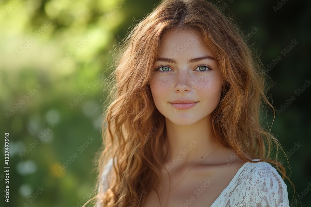 Portrait of a young woman with natural curly hair outdoors Portrait of a young woman with natural curly hair outdoors
