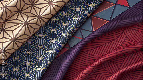 red and blue ties