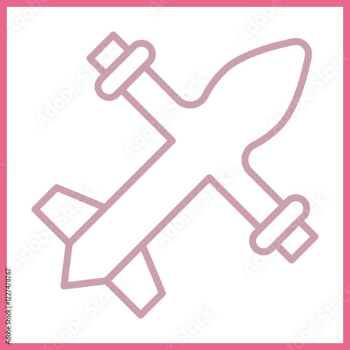 Military Drone Icon Design