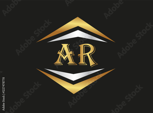 AR Letter company nARe vector logo design ,AR logo design icon, photo