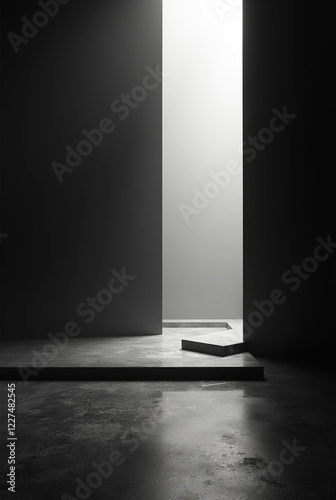 Exploring minimalism abstract architectural space modern gallery photography monochrome perspective serenity