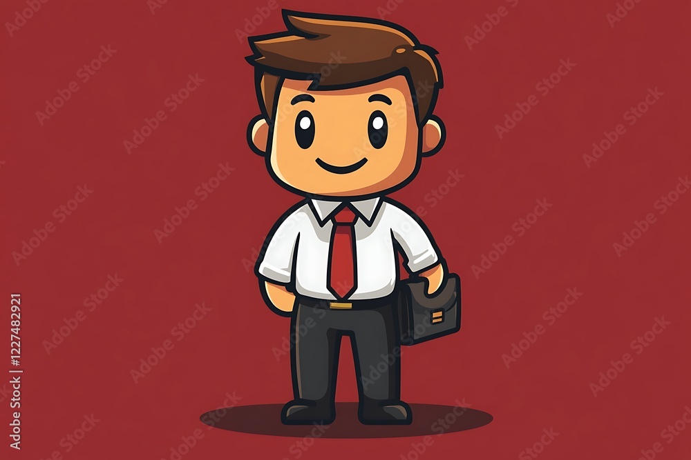 Cute Cartoon Businessman Digital Art5 Cute Cartoon Businessman Digital Art5