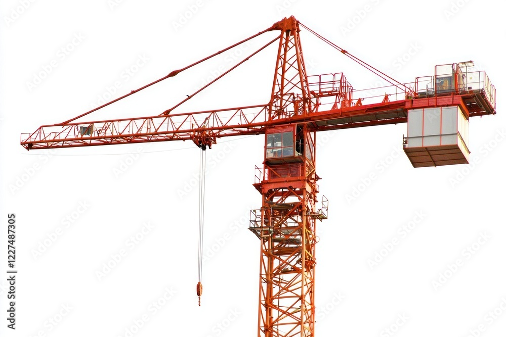 Tower Crane isolated on white background. Heavy Machinery. Construction Crane. Tall Crane Structure. Tower Crane Design Element. Construction Equipment. Tower Crane isolated for Designers. Tower Crane isolated on white background. Heavy Machinery. Construction Crane. Tall Crane Structure. Tower Crane Design Element. Construction Equipment. Tower Crane isolated for Designers.
