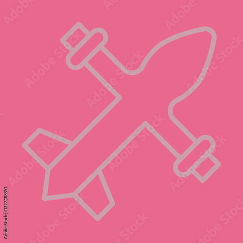 Military Drone Icon Design