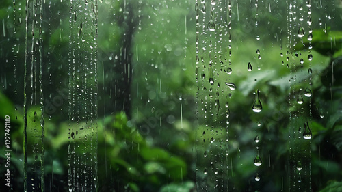 drops on the window