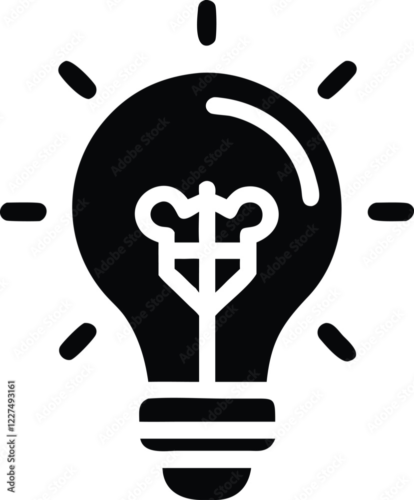 vector light bulb icon