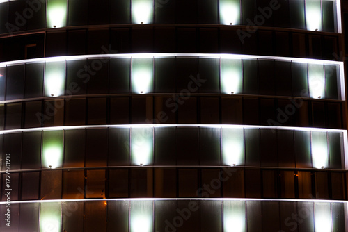 Obraz na płótnie Building at night w salonie