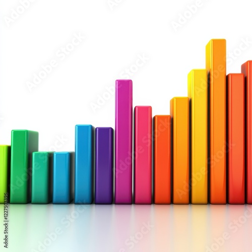 A vibrant bar graph with colorful vertical bars representing data, illustrating growth and comparison across different categories. Free Download A vibrant bar graph with colorful vertical bars representing data, illustrating growth and comparison across different categories. - GFXLoad