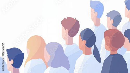 Diverse Crowd of People Illustration