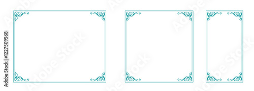 Trendy Frames. Design Template. An Assortment of Gorgeous Borders.
