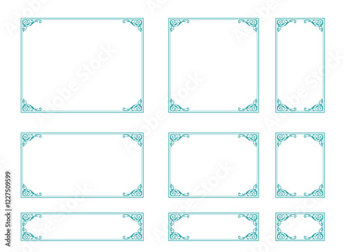 Trendy Frames. Design Template. An Assortment of Gorgeous Borders.
