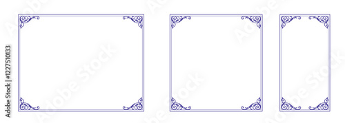Trendy Frames. Design Template. An Assortment of Gorgeous Borders.
