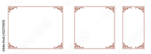 Trendy Frames. Design Template. An Assortment of Gorgeous Borders.
