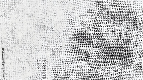 Distressed halftone faded gradient scanned paper texture with grunge inspired gritty sand noise overlay creating a classic vintage and background for design projects websites prints and more