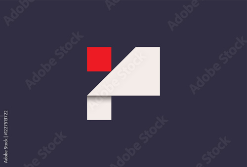 Free Download Abstract Geometric Shape Logotype. Linked Origami Style isolated on Dark Background. Usable for Business, Technology and Branding Logos. Flat Vector Logo Design Template. - GFXLoad