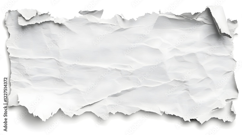 White ripped paper with torn and irregular edges creating a striking contrast against the solid black background This design element has a texture and can be used for creative projects White ripped paper with torn and irregular edges creating a striking contrast against the solid black background This design element has a texture and can be used for creative projects