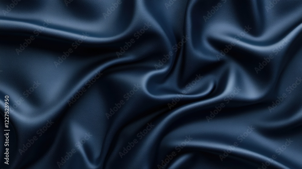 Deep navy-blue leather texture with a rich, smooth surface and subtle grain details, no objects Deep navy-blue leather texture with a rich, smooth surface and subtle grain details, no objects