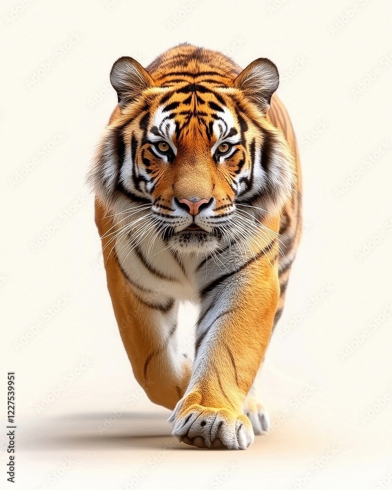 Fototapeta premium Wild Adult Tigers Display Yellow Black Fur Patterns