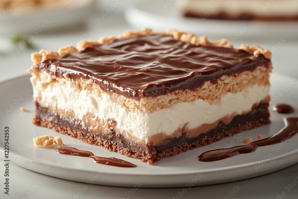 piece of cake with chocolate piece of cake with chocolate