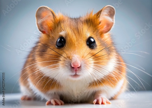 Adorable Hamster Macro Photography - High-Resolution Stock Image photo