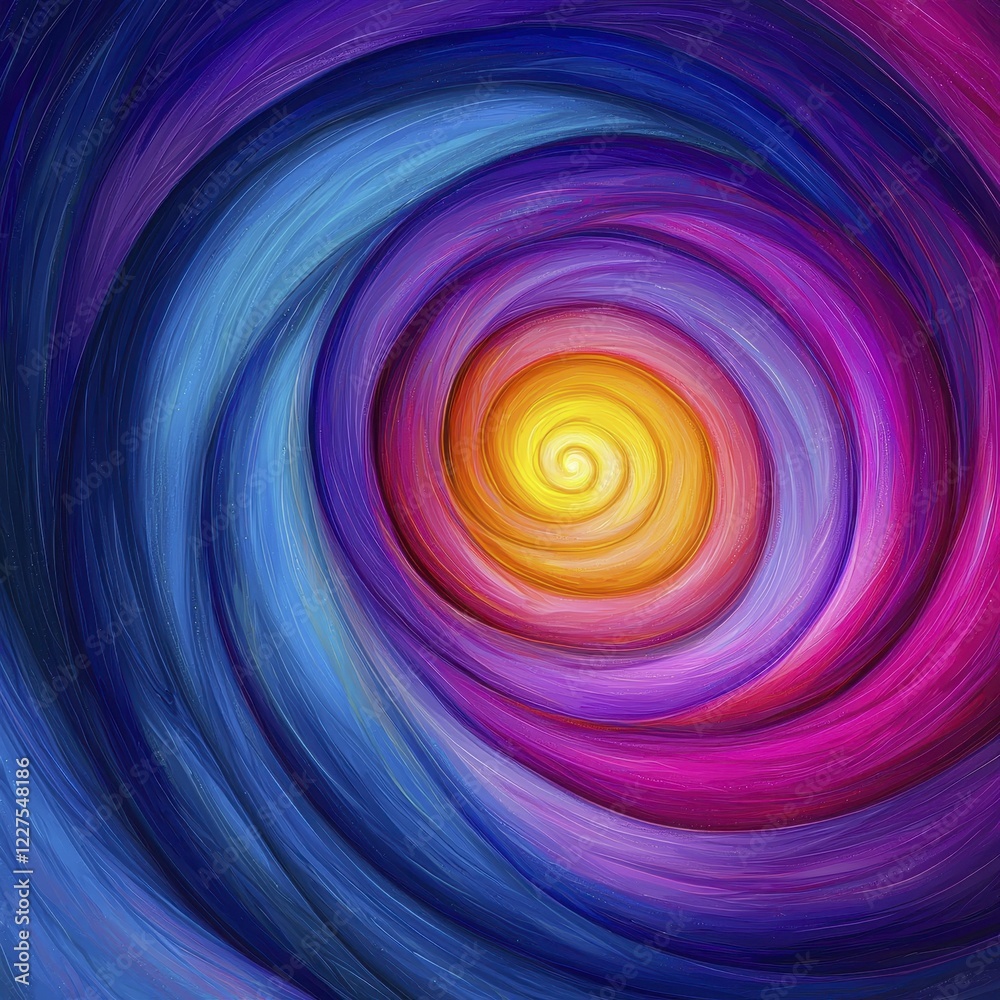 A vibrant swirl of colors transitions from deep purple to bright yellow, creating a mesmerizing spiral pattern that evokes a sense of motion and depth. A vibrant swirl of colors transitions from deep purple to bright yellow, creating a mesmerizing spiral pattern that evokes a sense of motion and depth.
