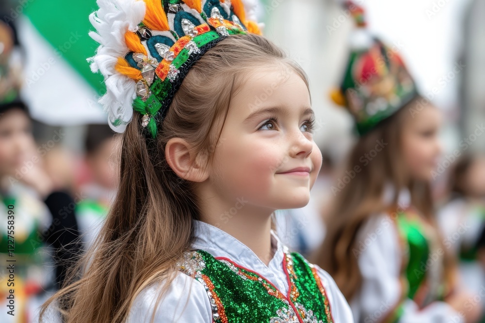 This enchanting young performer, adorned in a stunning costume, gazes upward with a hopeful expression, representing the dreamy essence of childhood and the joy of performing. This enchanting young performer, adorned in a stunning costume, gazes upward with a hopeful expression, representing the dreamy essence of childhood and the joy of performing.