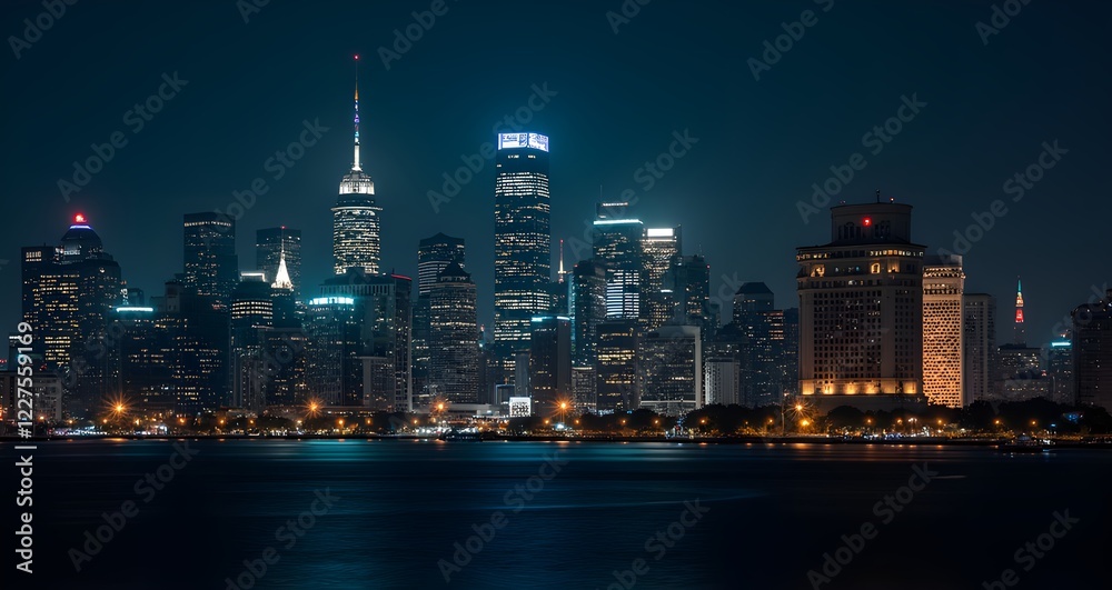 Obraz premium Philadelphia Skyline at Night