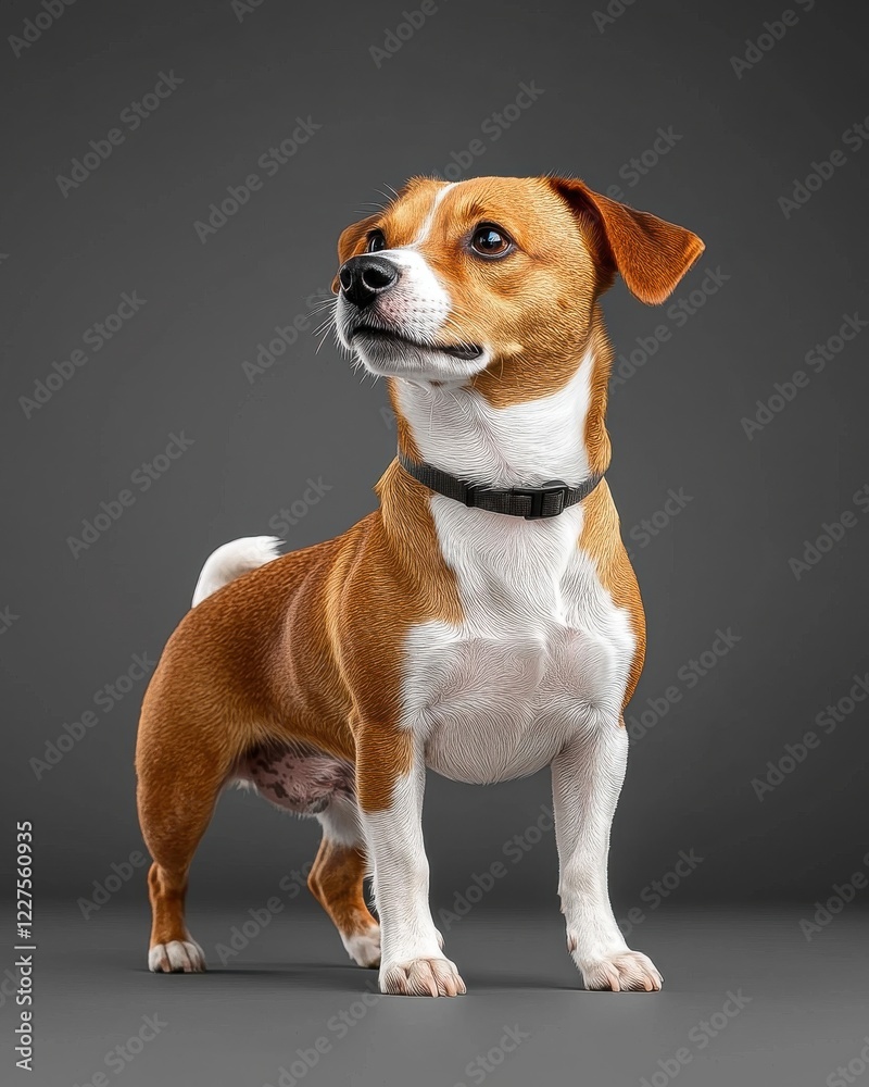 Adorable Jack Russell Terrier with Black Collar Playful Puppy Breed Portrait Cute Canine Companion for Pet Lovers Small Dog with Big Personality Adorable Jack Russell Terrier with Black Collar Playful Puppy Breed Portrait Cute Canine Companion for Pet Lovers Small Dog with Big Personality