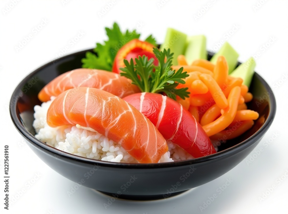 Sushi & Poke Bowl Duo - Fresh Fish & Rice Delight Sushi & Poke Bowl Duo - Fresh Fish & Rice Delight