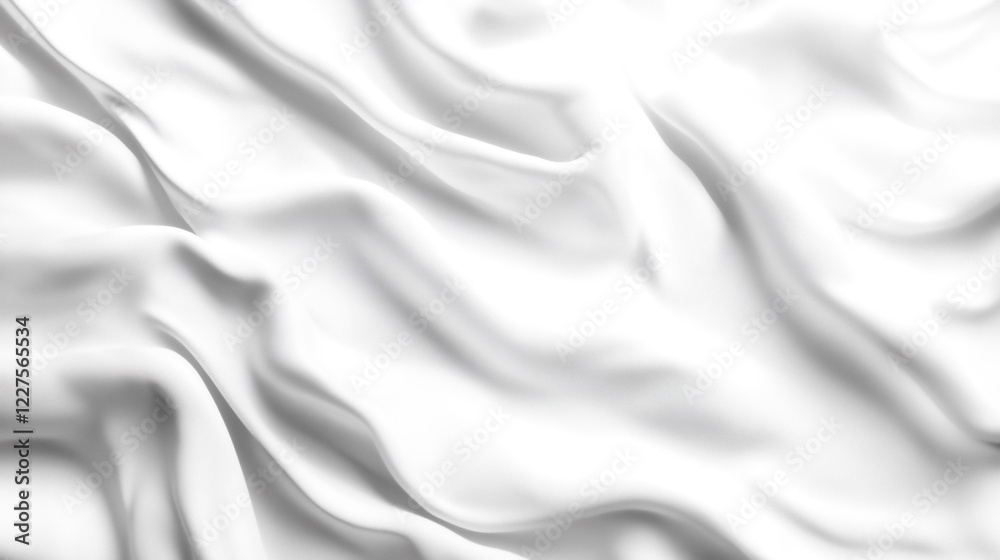 Naklejka premium Soft Flowing White Fabric Texture