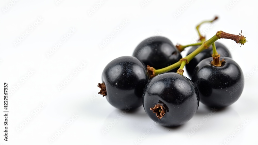 Black Currant Close-up, Fresh Berries, High-Quality Photo Black Currant Close-up, Fresh Berries, High-Quality Photo