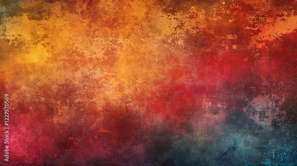 Abstract textured background with red, orange, and blue hues. Abstract textured background with red, orange, and blue hues.