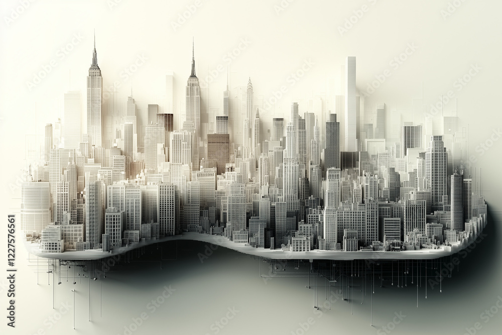 Obraz premium City Skyline