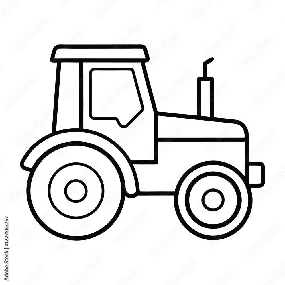 Naklejka premium tractor