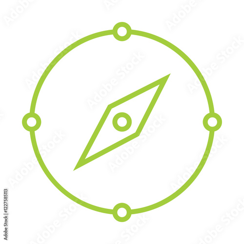 Military Compass Icon Design