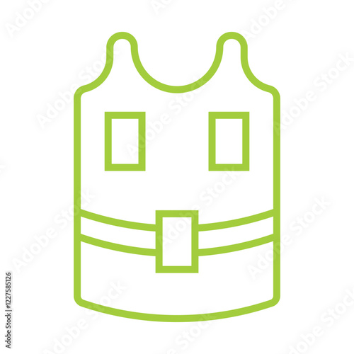 Tactical Vest Icon Design